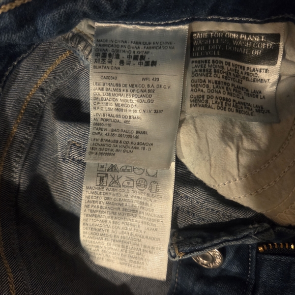 ​Y2K Aesthetic 🦋 Levi’s 535 Super Skinny Low Rise Denim | Size 26 - Picture 13 of 16